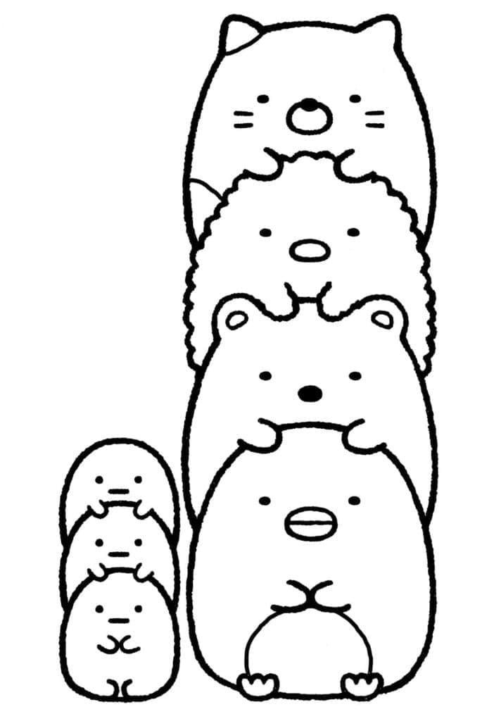 Målarbild Sumikko Gurashi 5