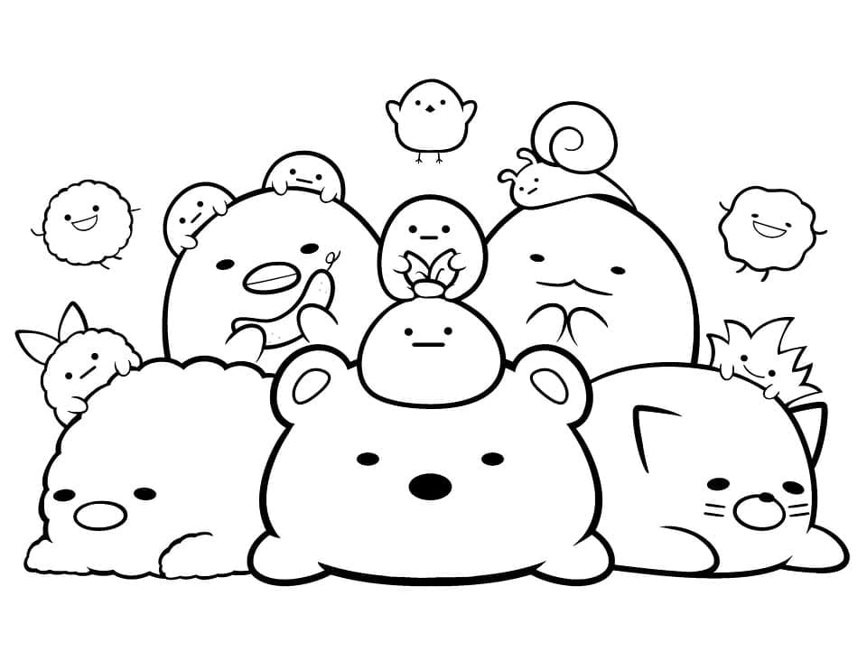 Målarbild Sumikko Gurashi 6