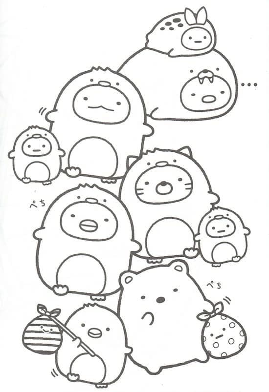 Målarbild Sumikko Gurashi 8