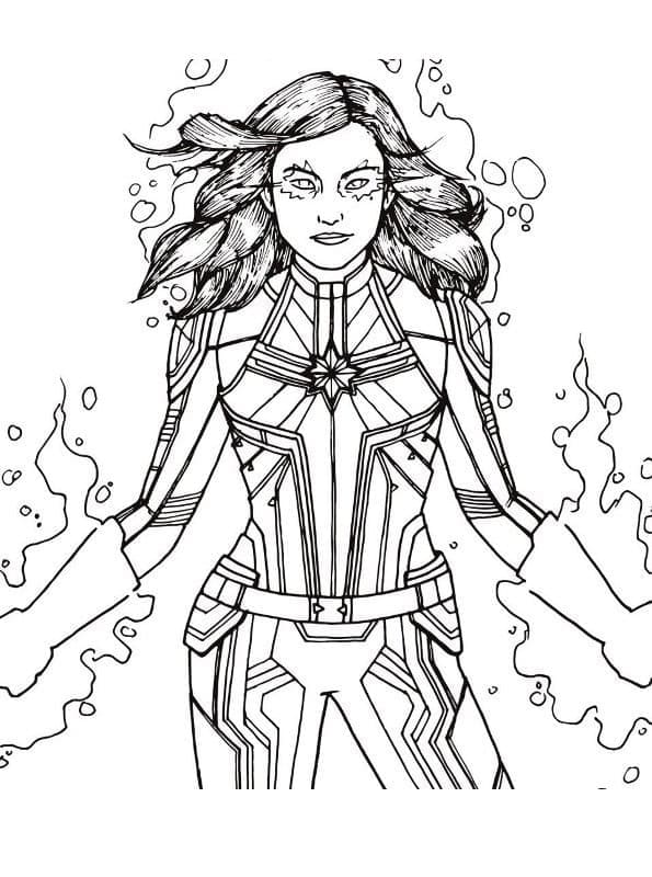 Målarbild Captain Marvel 11