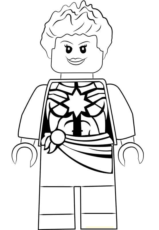 Målarbild Captain Marvel 12