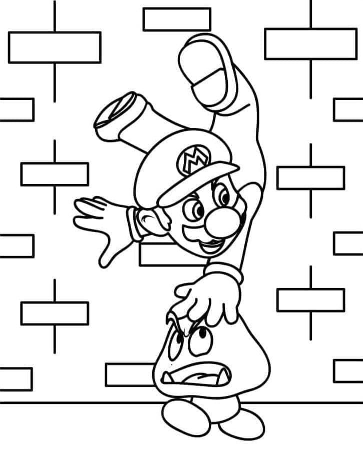 Målarbild Goomba Gratis Utskrivbar