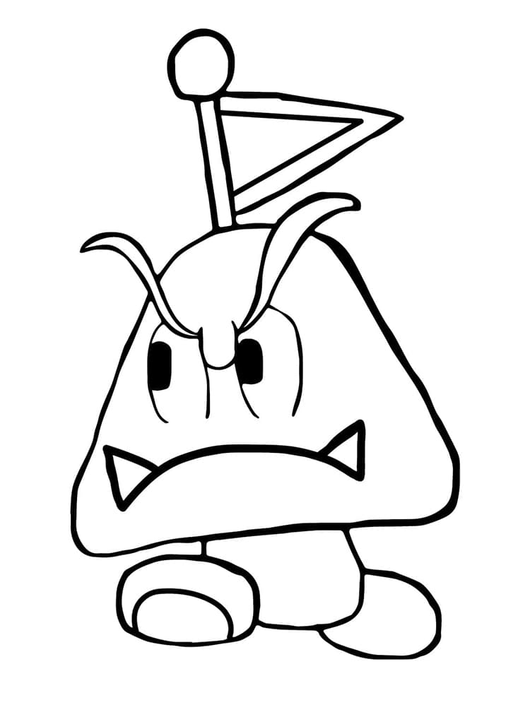Målarbild Goomba Utskrivbar
