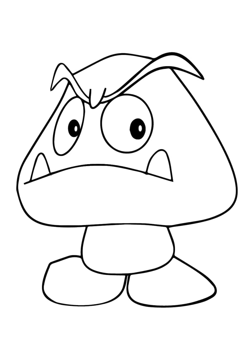 Målarbild Goomba för Barn