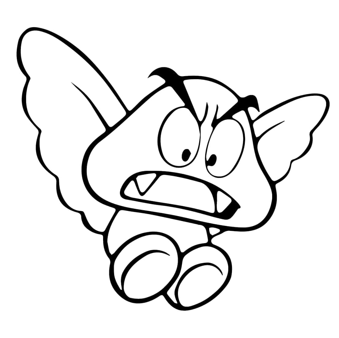 Målarbild Goomba från Mario