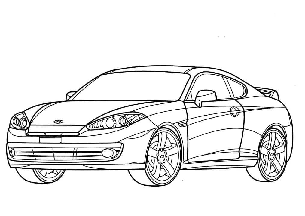 Målarbild Hyundai-bilen