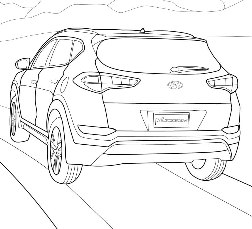 Målarbild Hyundai för barn
