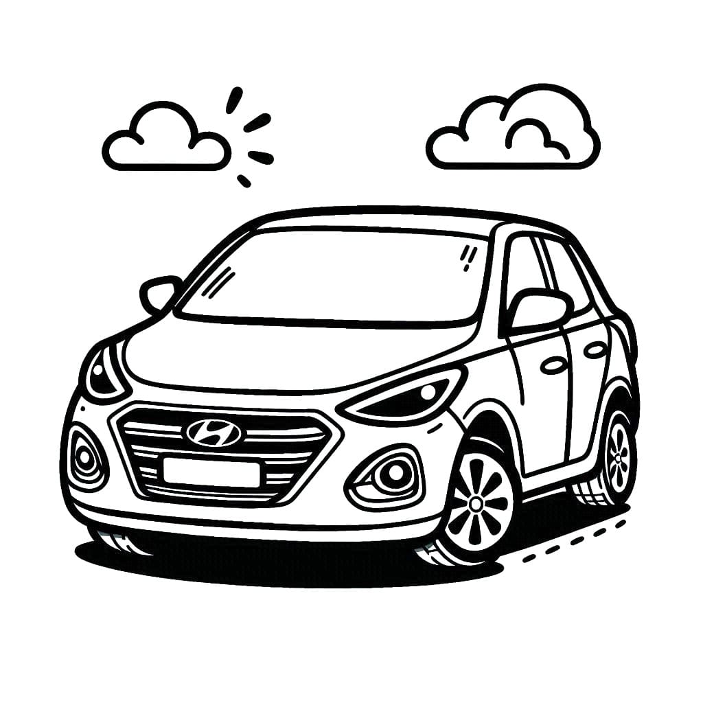 Målarbild Hyundai gratis