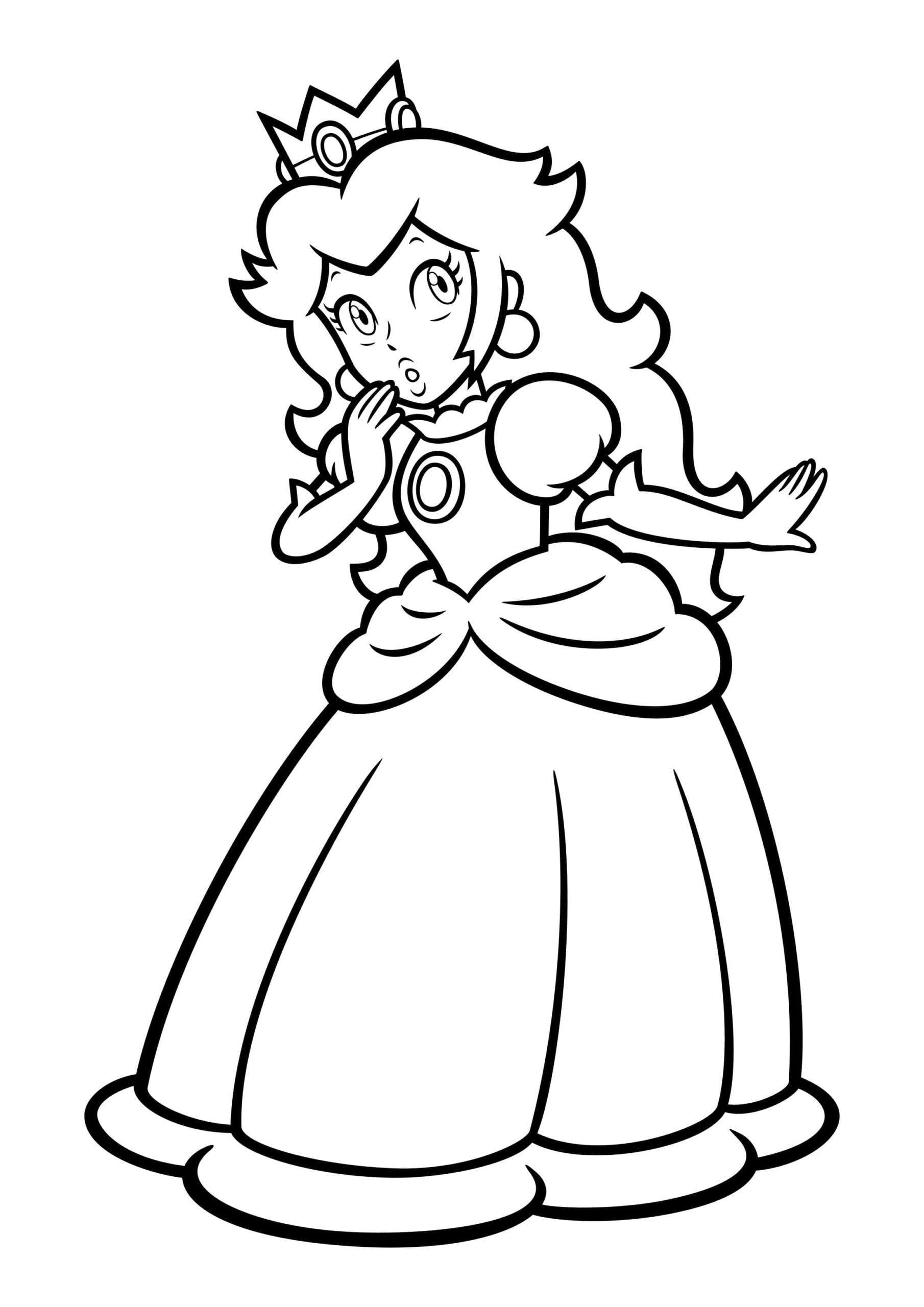 Målarbild Nyfikna Prinsessan Peach