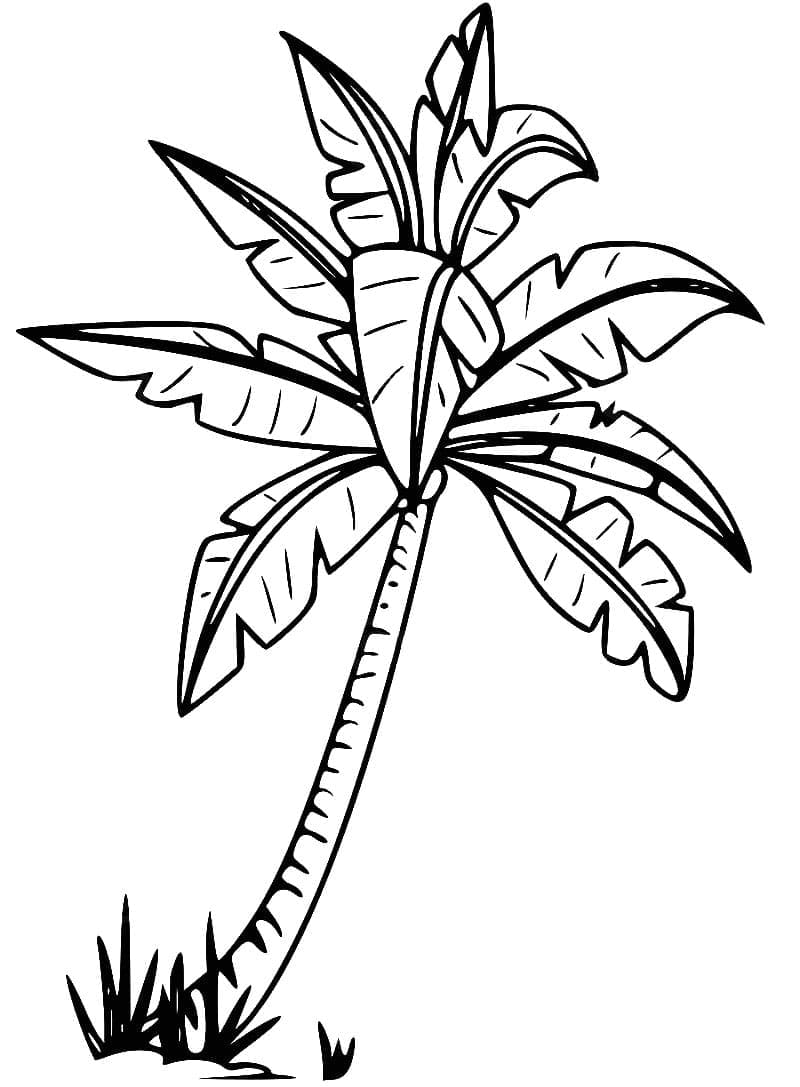 Målarbild Palmträd 3