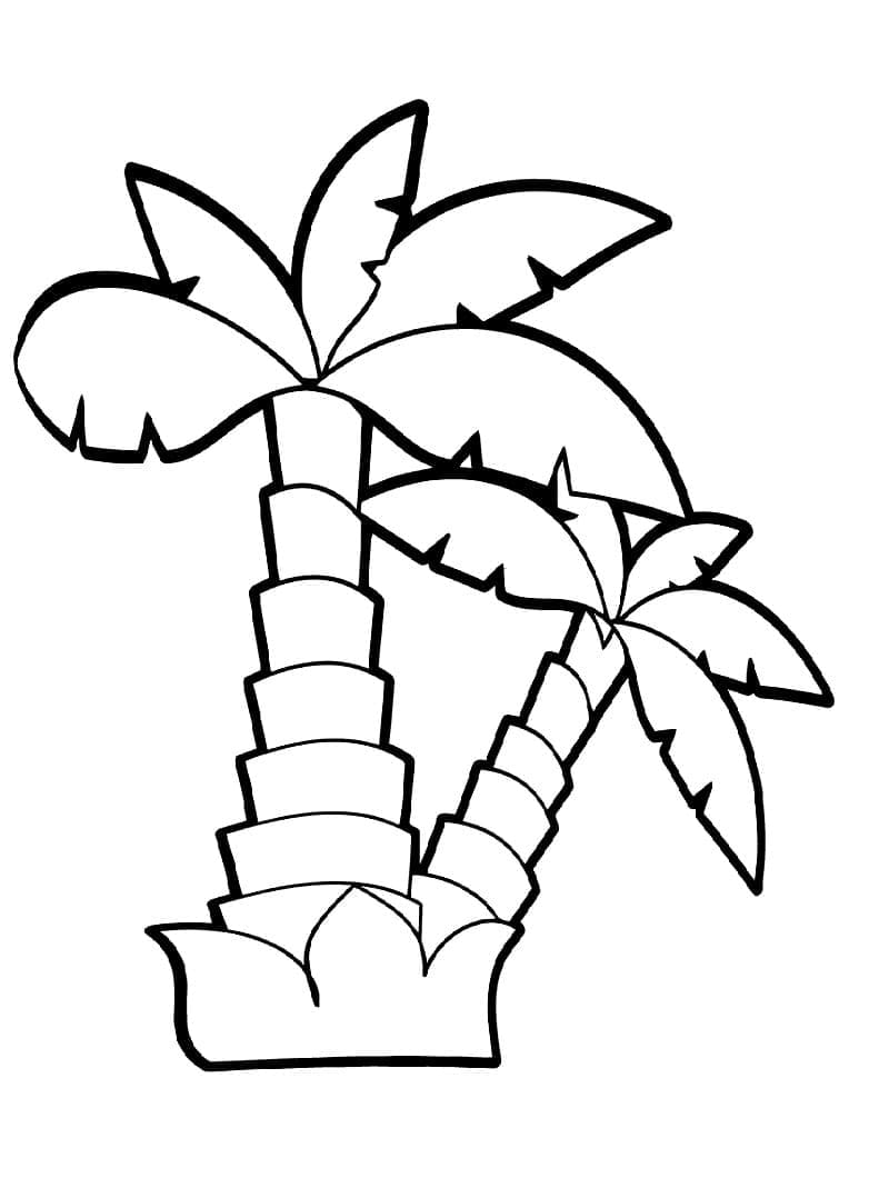 Målarbilder Palmträd