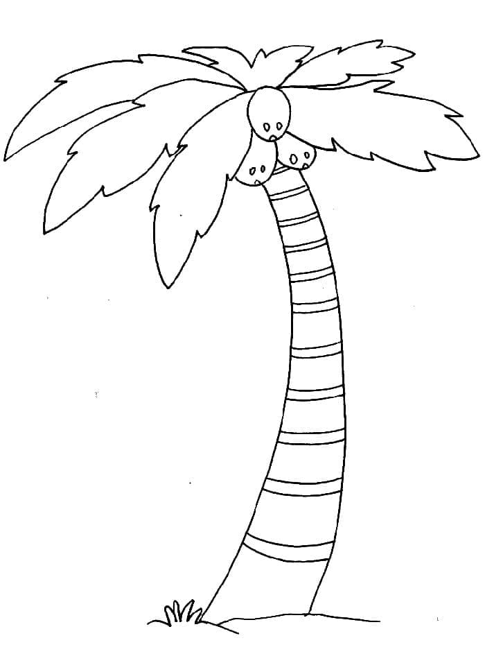 Målarbild Palmträd för Barn