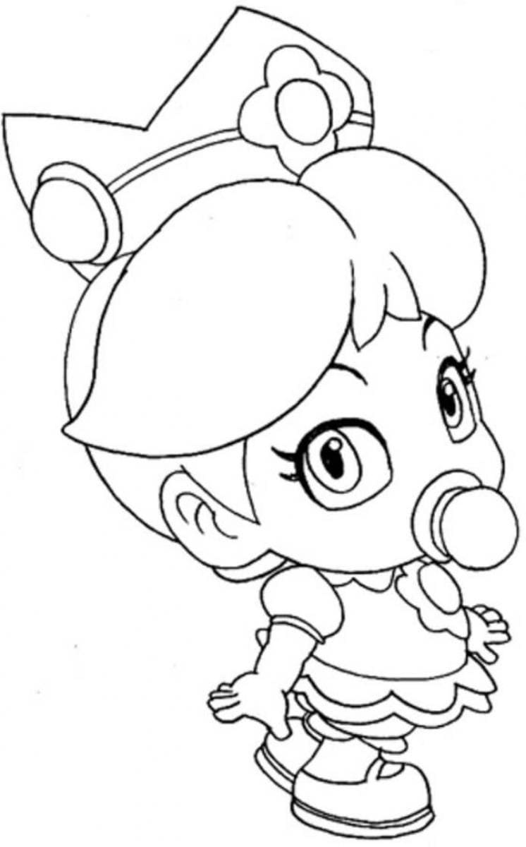 Målarbild Prinsessan Peach Utskrivbar