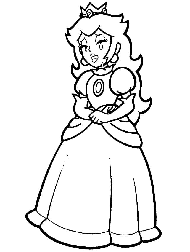 Målarbild Prinsessan Peach för Barn