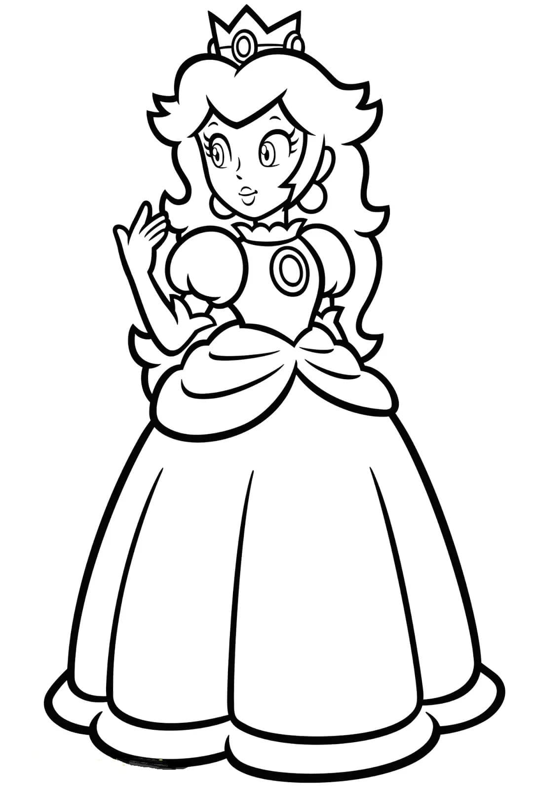 Målarbilder Prinsessan Peach