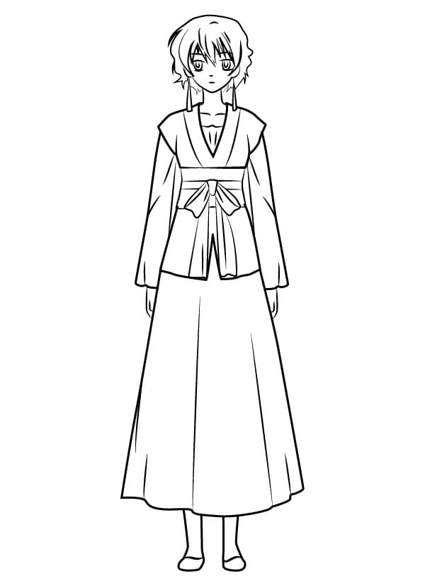 Målarbild Akatsuki No Yona Gratis Utskrivbar för Barn