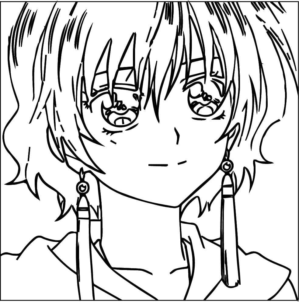 Målarbild Akatsuki No Yona Gratis Utskrivbar