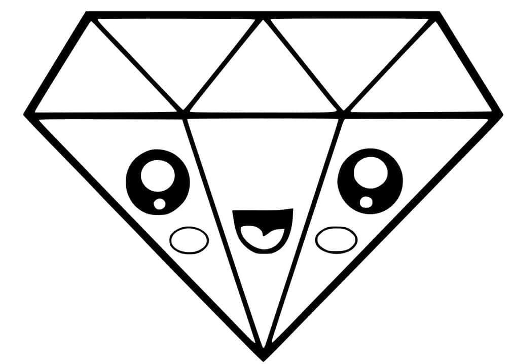 Målarbild Bedårande diamant