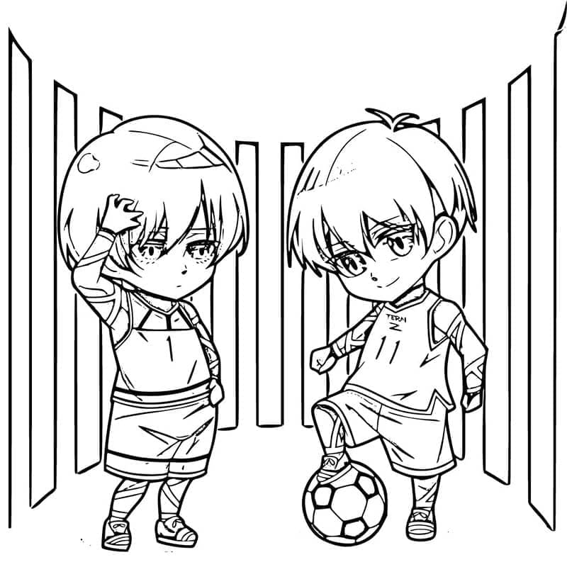 Målarbild Chibi Blue Lock