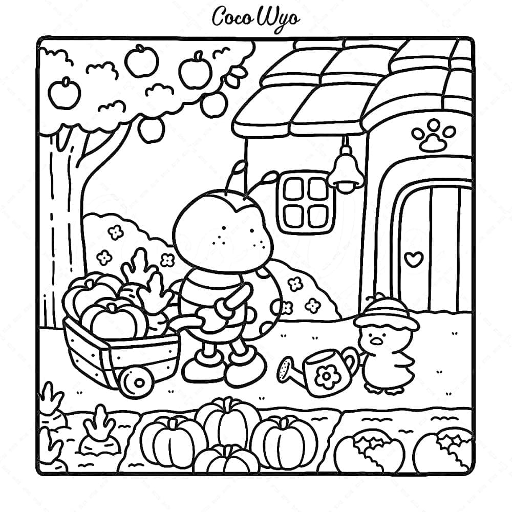 Målarbild Coco Wyo 3