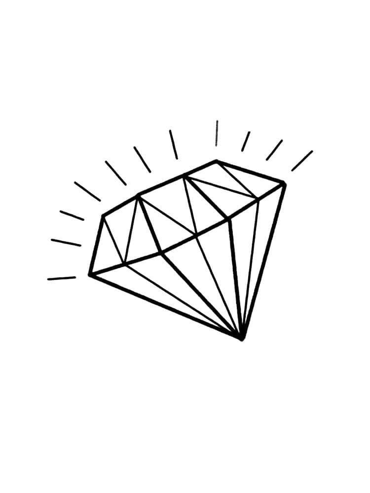 Målarbild Diamant för 4-åriga barn