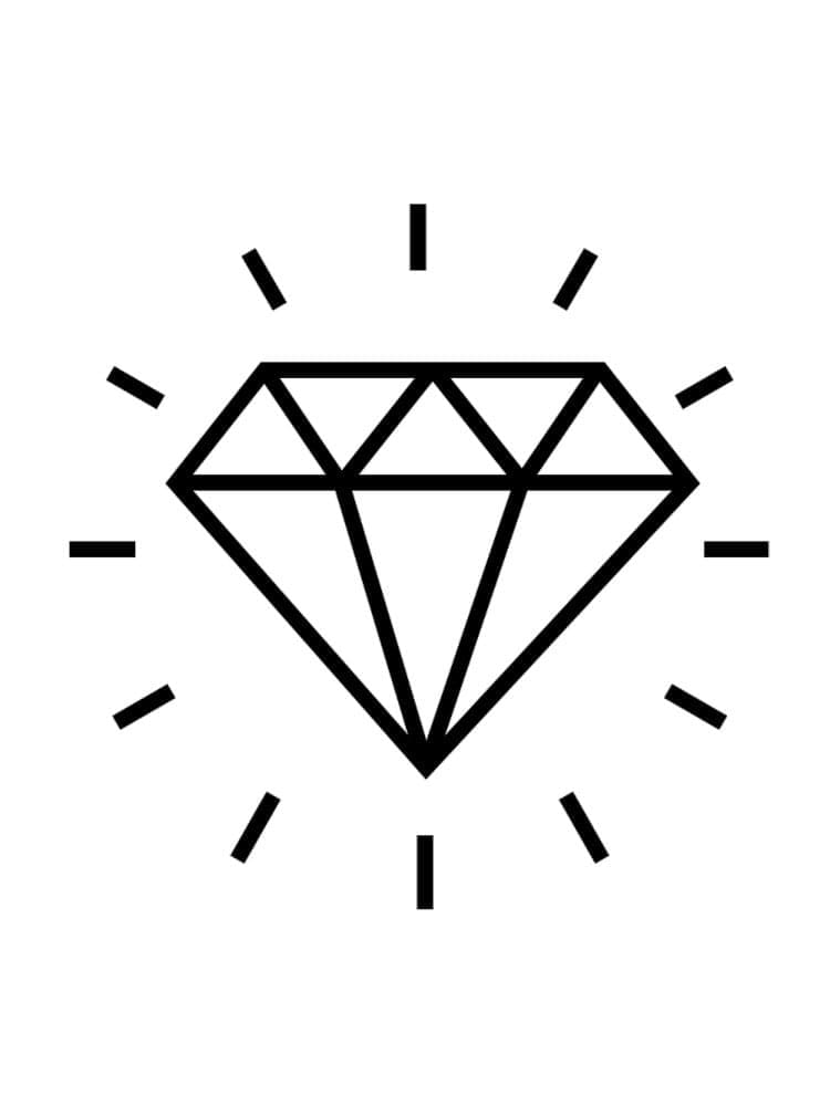 Målarbild Diamant för 5-åriga barn