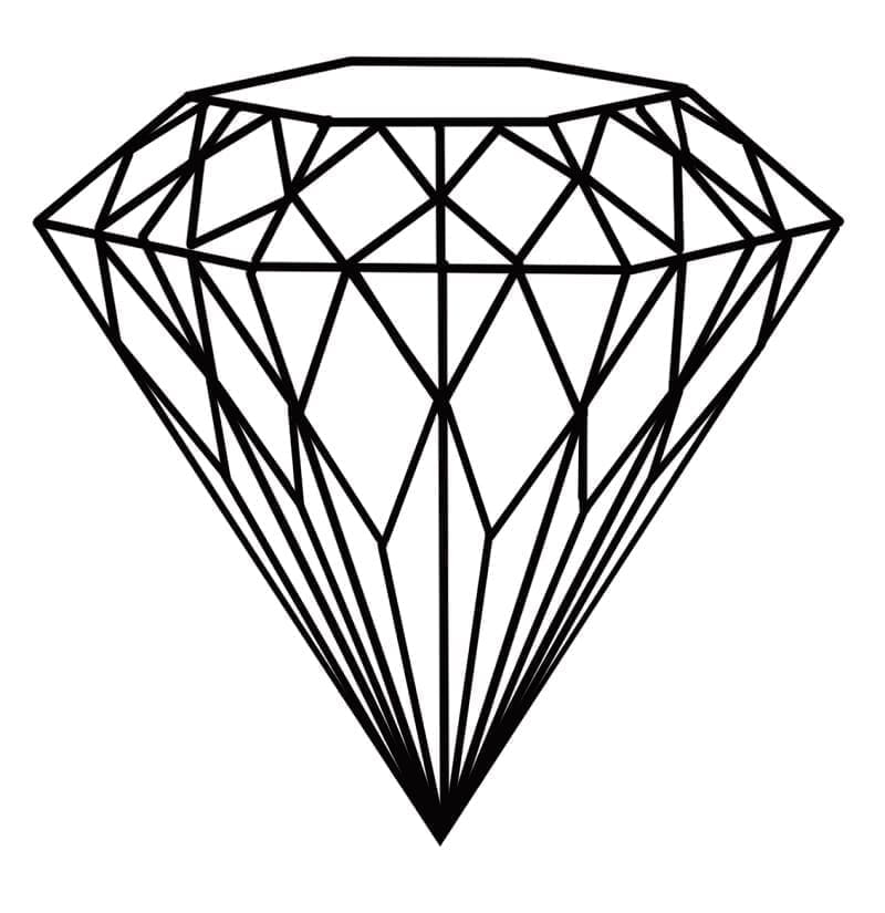 Målarbild Diamant för barn