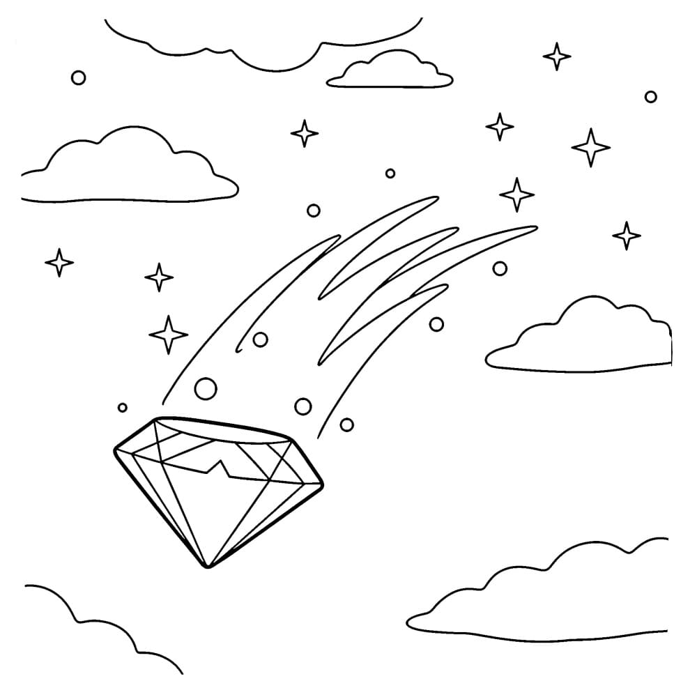 Målarbild Diamant på himlen