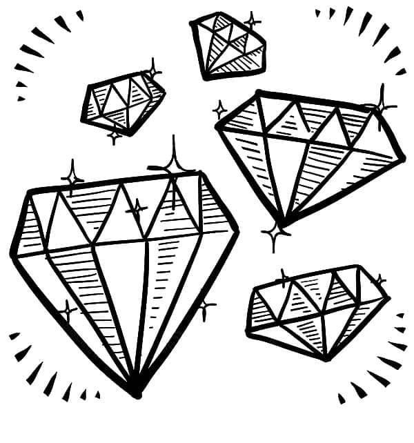 Målarbild Diamanter