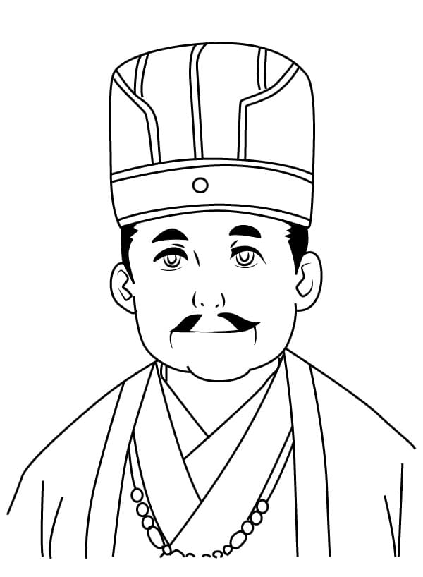 Målarbild Emperor Il från Akatsuki No Yona