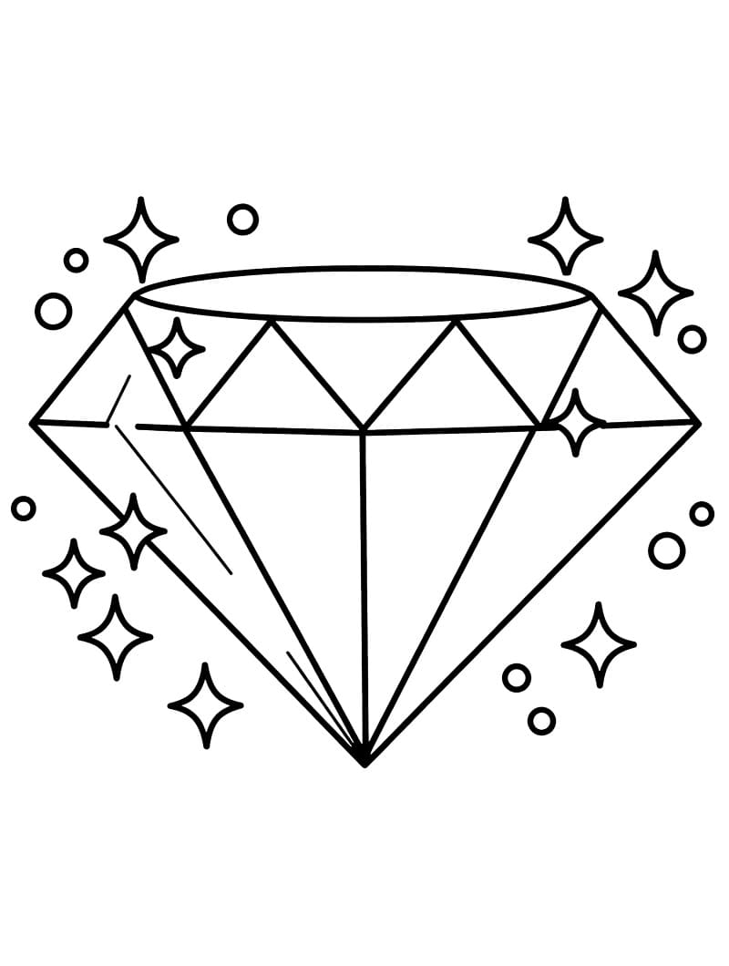 Målarbild En diamant