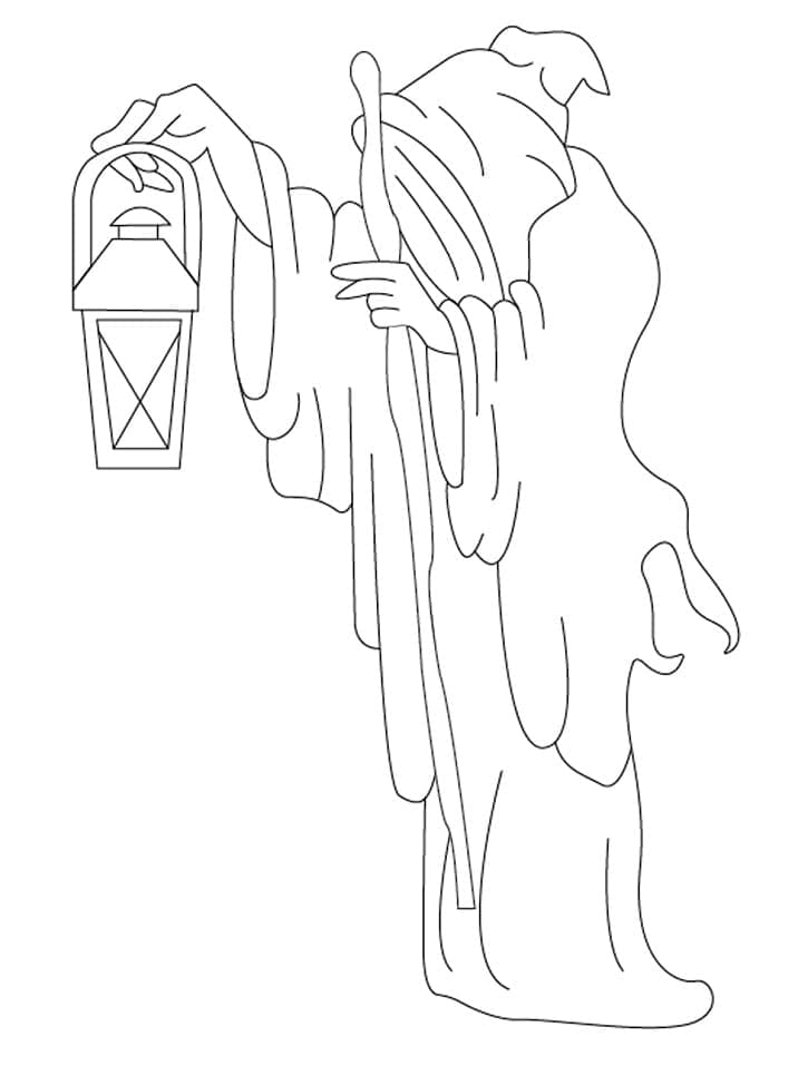 Målarbild Eremiten Tarotkort