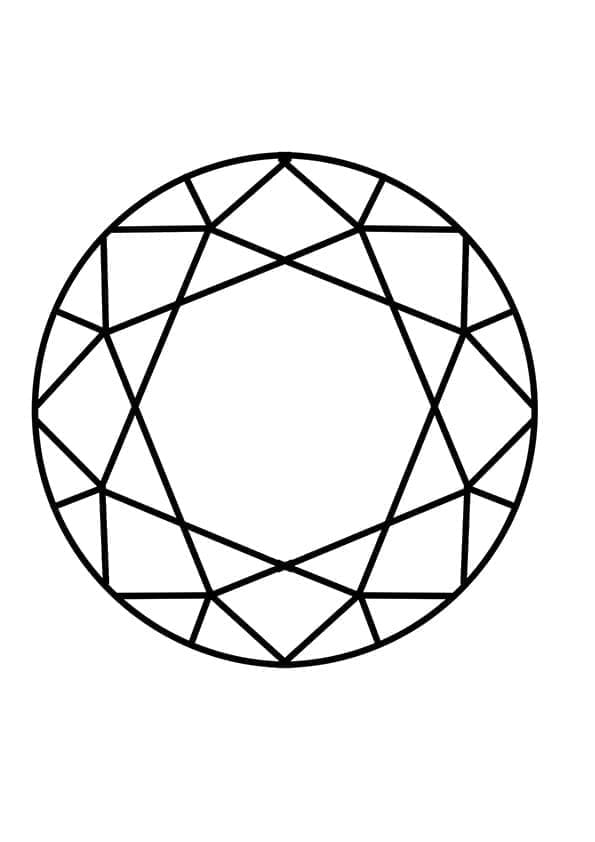 Målarbild Fin diamant