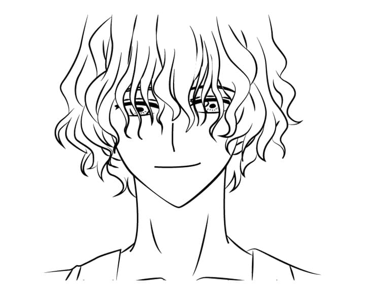 Målarbild Ik-su från Akatsuki No Yona