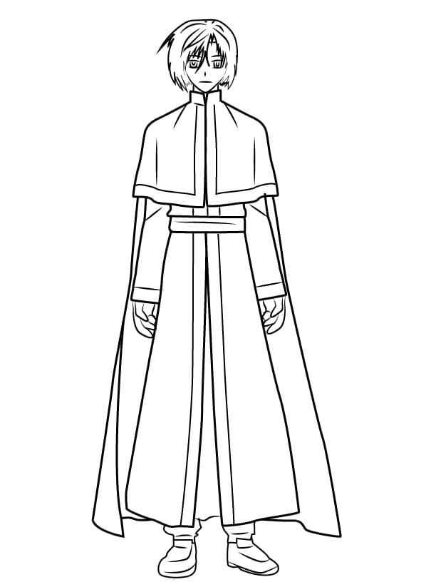 Målarbild Ki-Ja från Akatsuki No Yona