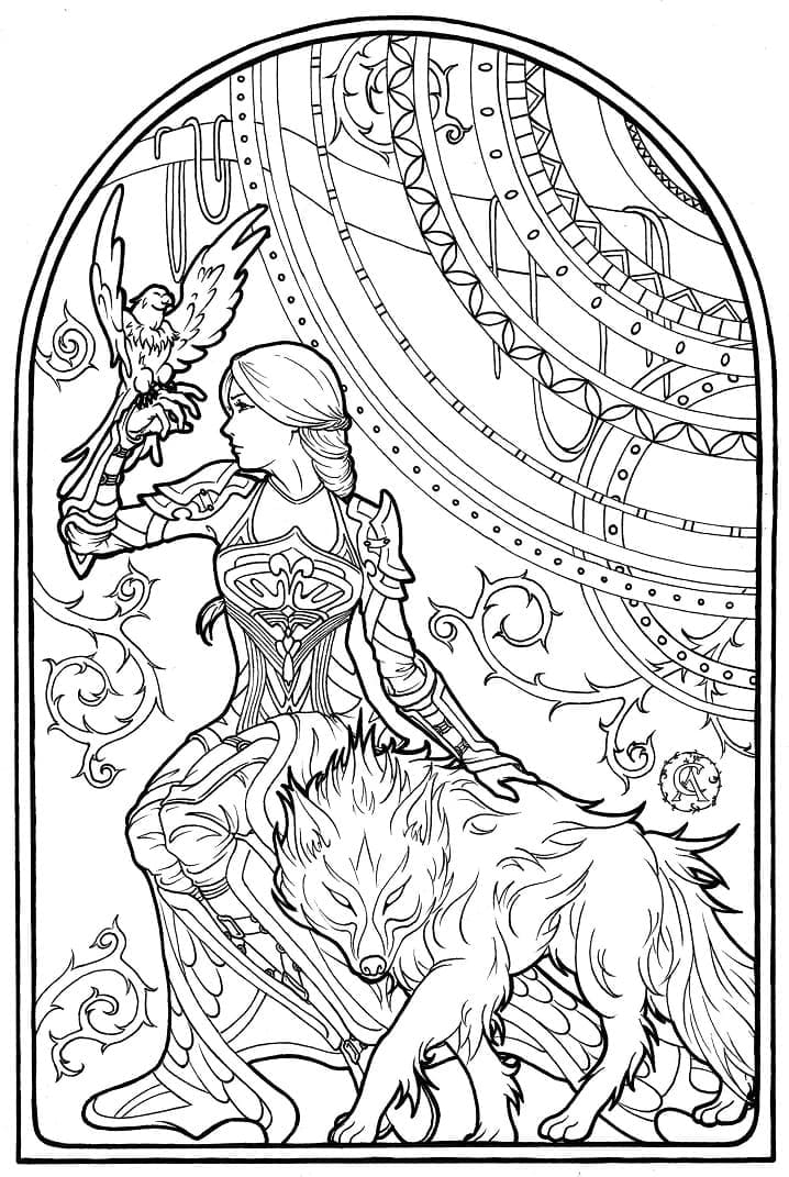 Målarbild Tarot 1