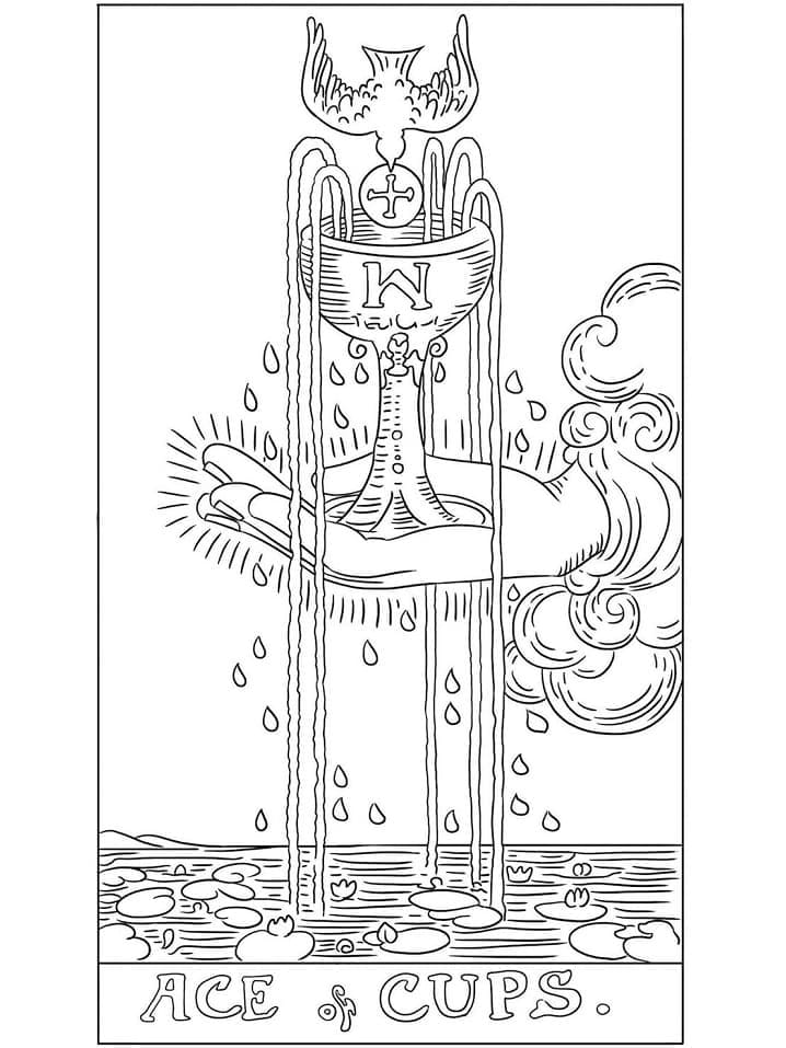 Målarbild Tarot Gratis Utskrivbar
