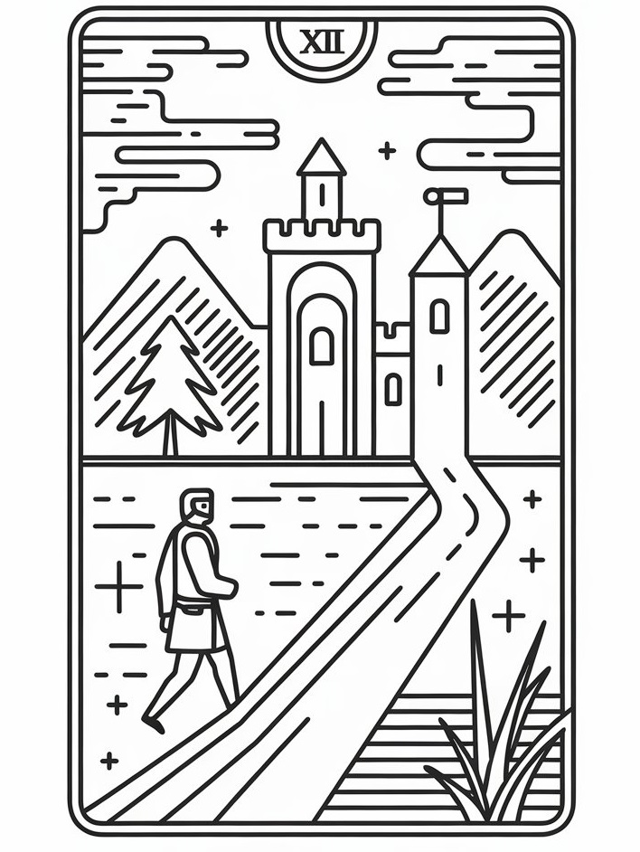 Målarbild Tarotkort