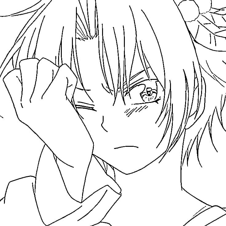 Målarbild Yoon från Akatsuki No Yona