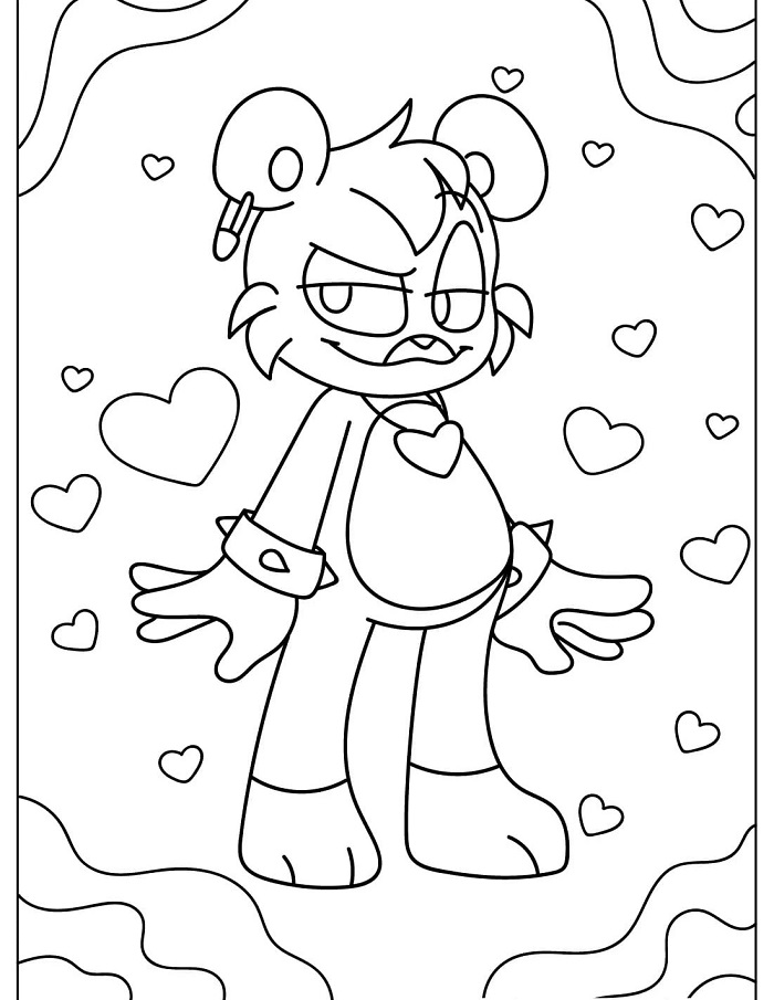 Målarbild Bobby BearHug i Smiling Critters