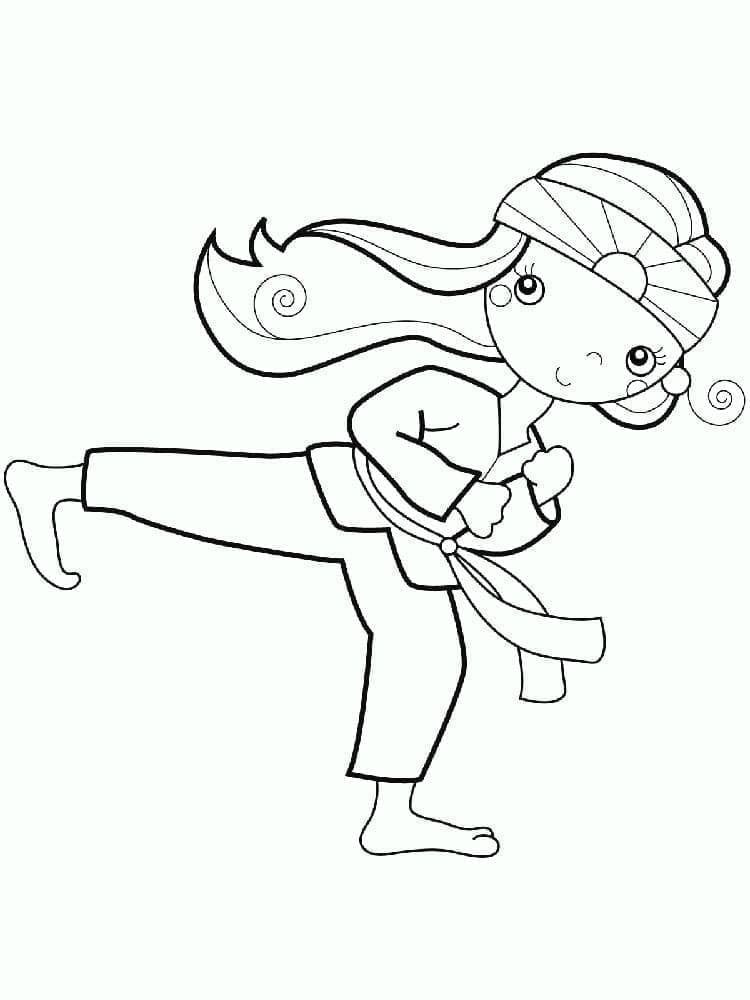 Målarbild Karate 1