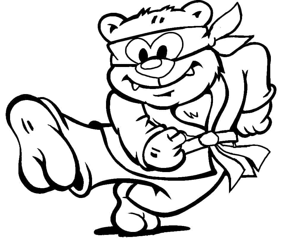 Målarbild Karate 9