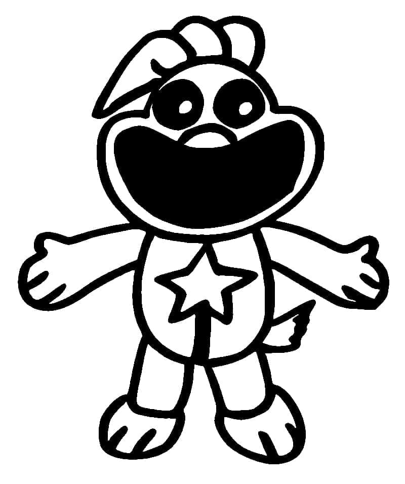 Målarbild KickinChicken i Poppy Playtime