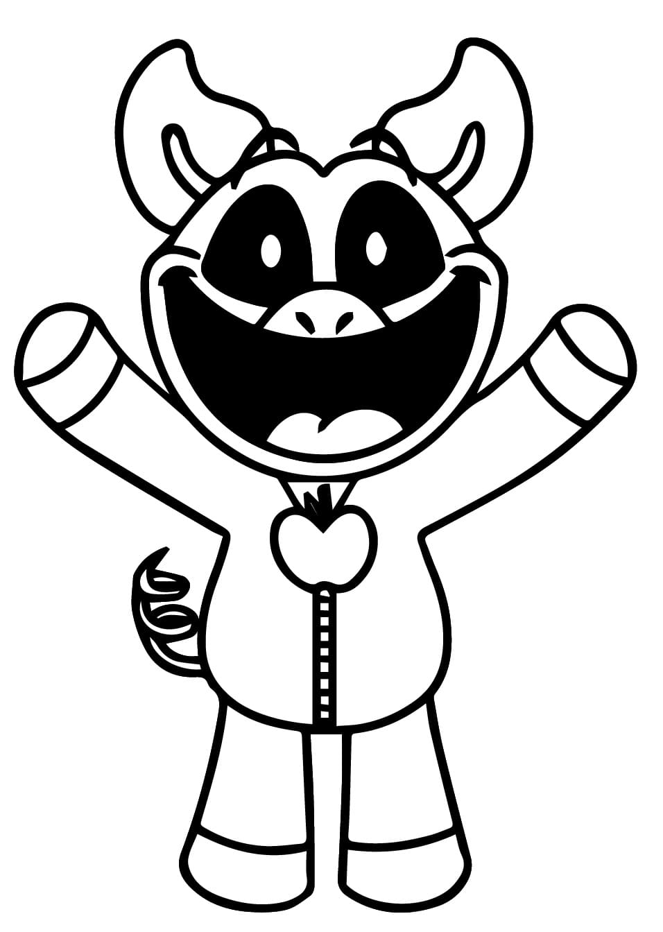 Målarbild PickyPiggy i Smiling Critters