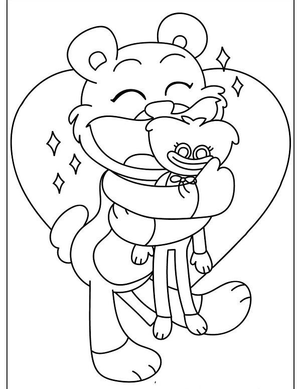 Målarbild Smiling Critters Bobby BearHug