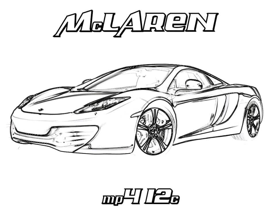 Målarbild En Fin McLaren-bil
