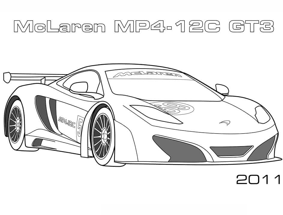 Målarbild En Fin McLaren