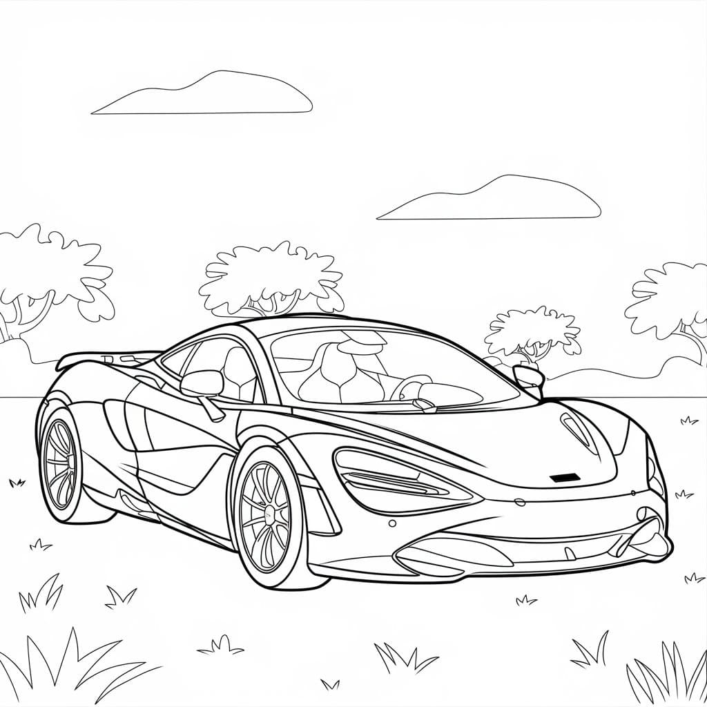 Målarbild Gratis McLaren