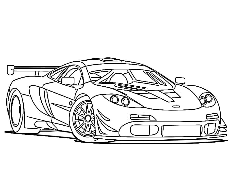 Målarbild Gratis Utskrivbar McLaren