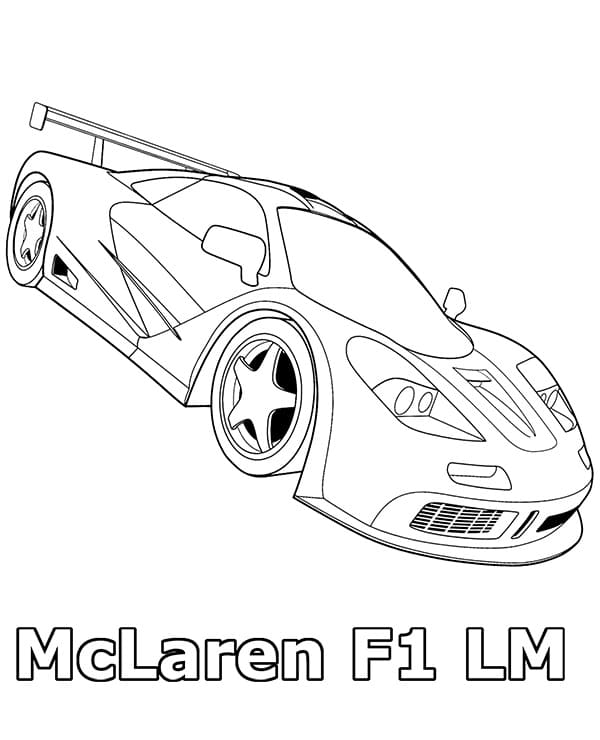 Målarbild McLaren-bil F1 LM